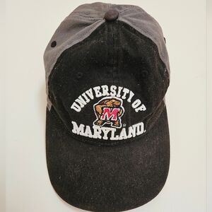 Retired The University of Maryland Baseball Cap, Black and Gray